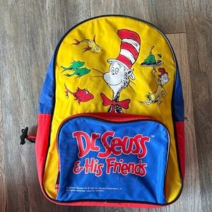 VINTAGE Dr. Seuss and His Friends Backpack